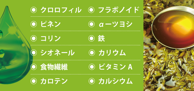よもぎに含まれる成分 よもぎに含まれる成分